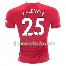 Camisolas de Futebol Manchester United Antonio Valencia 25 Equipamento Principal 2019/20 Manga Curta
